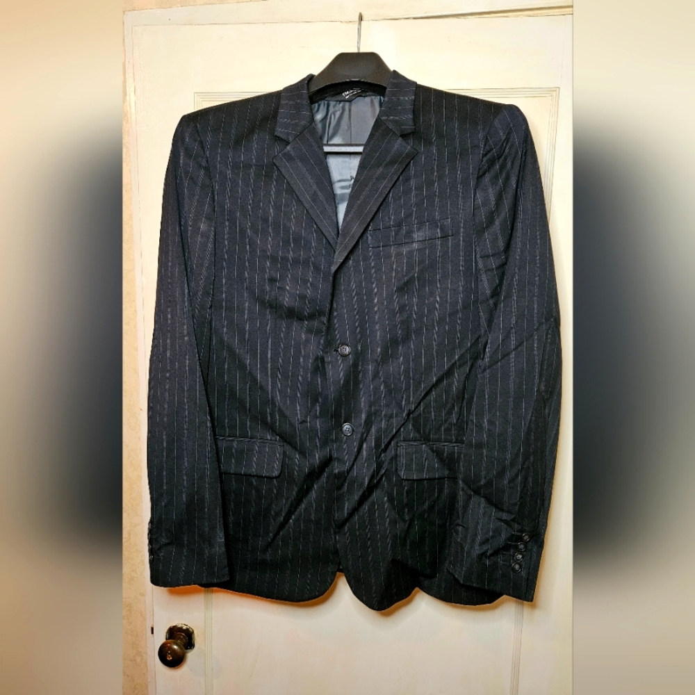 COPY - XL Nick(it) men's black striped Blazer, lining, multiple pockets, was in…